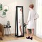 Freestanding Jewelry Cabinet with Full-Length Mirror and Storage Ideal for Rings Necklaces and Earrings